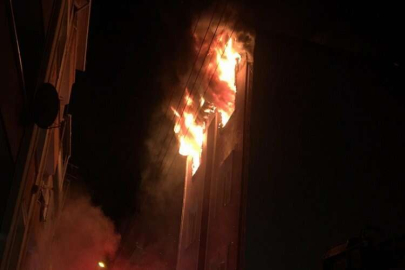 Patlamanın ardından alev topuna döndü