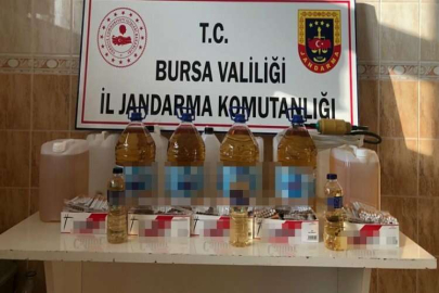 Kaçak içki imalathanesine baskın