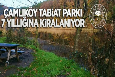 Çamlıköy Tabiat Parkı yedi yıl süreyle kiraya verilecek