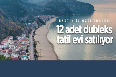 12 adet dubleks tatil evi ihale ile satılacak