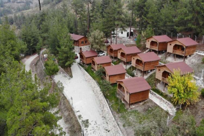 Şehrin en uzak noktasına yapılan bungalov evler dolup taşıyor