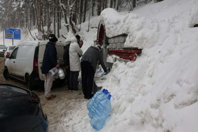 Uludağ’da eksi 10 derecede su kuyruğu…
