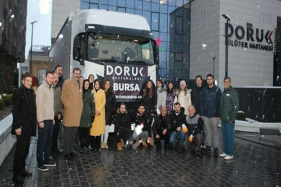 Doruk’tan Hatay Sahra Hastanesi’ne bir tır sağlık malzemesi ve ilaç desteği