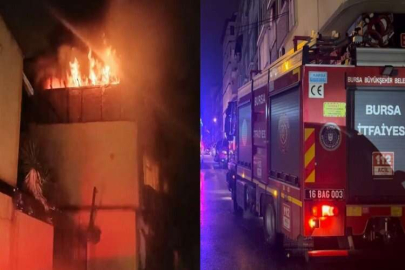 Bursa’da tarihi binada korkutan yangın