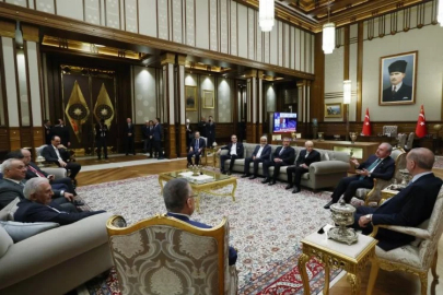 Cumhurbaşkanı Erdoğan, TBMM Başkanı Şentop ve Cumhur İttifakı liderlerini kabul etti