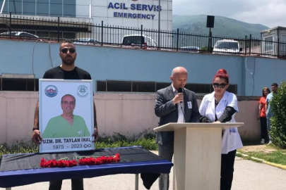 Bursa'da hayatını kaybeden doktora hazin tören...