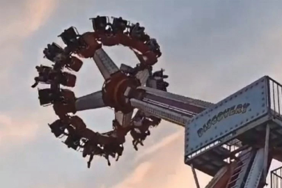 Bursa'da Lunapark'ta korkutan an