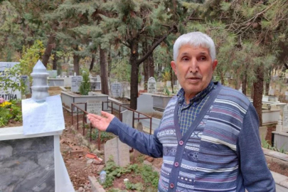 Bursa'da babasının mezarından çiçek çalan hırsıza not bıraktı