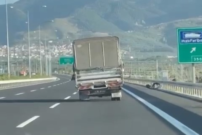Bursa'da otobanda yürekleri ağza getirdi