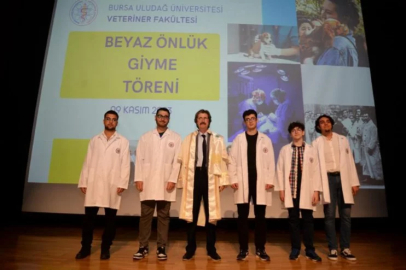 Bursa'da veteriner hekim adayları beyaz önlüklerini giydi