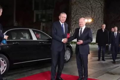 Cumhurbaşkanı Erdoğan, Almanya Başbakanı Scholz ile görüştü