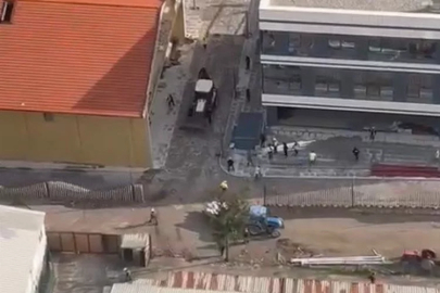 Kızgın kepçe operatörü dehşet saçtı
