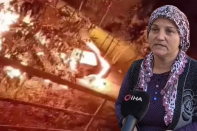 Önce oğlunu dövdüler sonra otomobili yaktılar