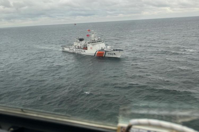 Batan gemi için denizden ve havadan seferberlik böyle görüntülendi