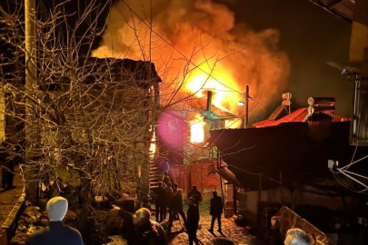 Babaeski’de köy evinde yangın