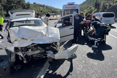 Manisa’da trafik kazası: 3 yaralı
