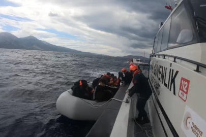 Aydın’da 15 düzensiz göçmen kurtarıldı