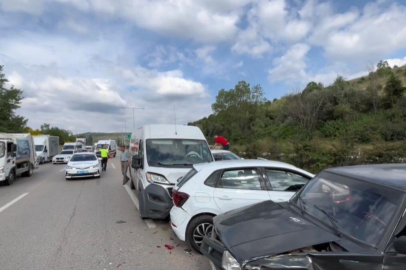 Bursa'da otobanda zincirleme kaza