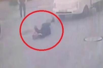 Bursa'da kamyonetin çarptığı yaşlı kadın böyle savruldu