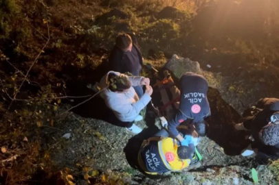 Bursa'da manzarayı seyrederken tarihi surlardan düştü