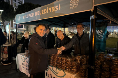 Nilüfer Belediyesi’nden kandil simidi ikramı