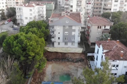 Bursa'da inşaat alanında heyelan paniği