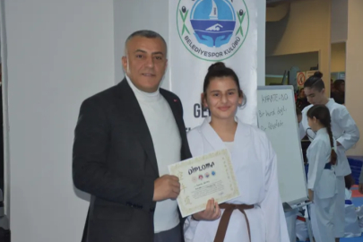 Gemlik Belediye Spor Kulübü'nde kuşak töreni coşkusu