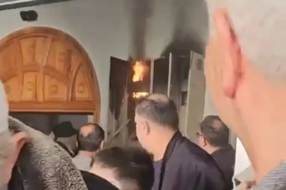 Bursa'da cuma vakti camiide korkutan yangın