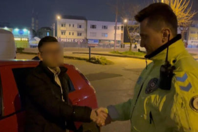 Bursa polisinin, taksiciye "ehliyet" şakası