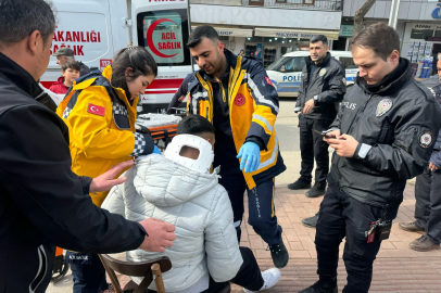 Bursa iznik'te otomobille çarpışan motosikletli yaralandı
