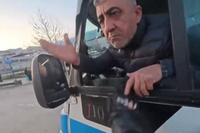 'Lan' kelimesini duyunca el frenini çekip kavgaya tutuştu