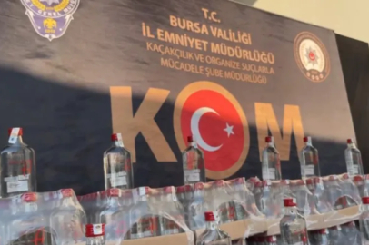 Bursa'da 98 bin 600 litre etil alkol ele geçirildi