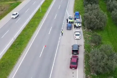 Bursa'da dron destekli geçme yasağı denetimi