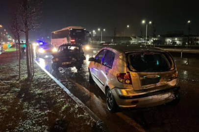 Bursa'da yağış, kazayı da beraberinde getirdi: 5 yaralı