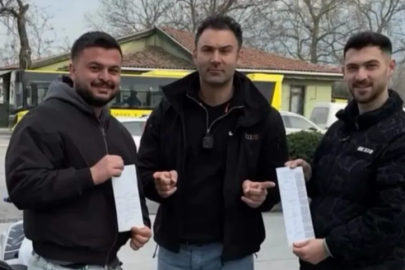 Bursa'da kendisini yakalayan polisle hatıra fotoğrafı çektirdi