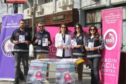 Bursa'da kadın polisler kolları sıvadı