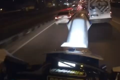 Bursa'da  trafiği tehlikeye atan motosikletli yakalandı