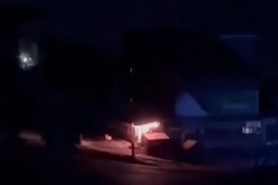 Uludağ'da otel yangınının başladığı anlar kamerada