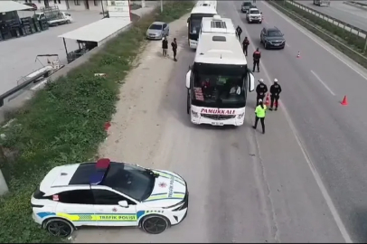 Bursa'da trafik denetimi: 'Yolun sonu bayram olsun'