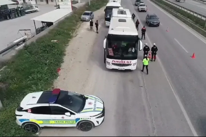 Bursa'da trafik denetimi: 'Yolun sonu bayram olsun'