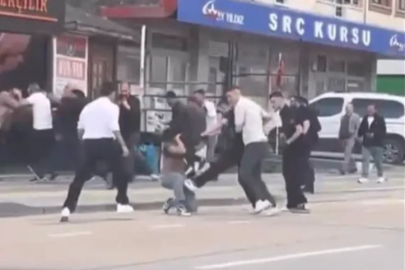 Bursa'da aranan şahıs ile polis arasında arbede çıktı