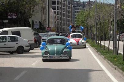 Bursa'da otizmli çocuklar vosvoslarla şehir turu attı
