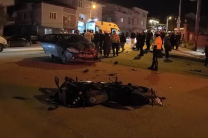 Bursa'da feci kaza: Motosiklet sürücüsü ağır yaralandı