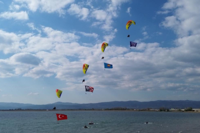 İznik Gölü üzerinde muhteşem görüntüler