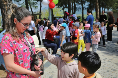 Çocuklara hayvan sevgisi aşılandı