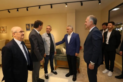 Protokolden "İnegöl Mobilya Fuarına" ziyaret