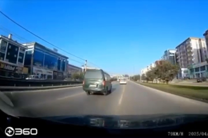 Bursa'da makas atarak trafiği tehlikeye soktu