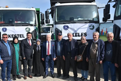 Bursa'da çiftçiye büyük destek: Üreticiler sulama borularına kavuştu