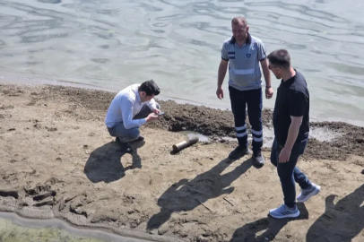 İznik Gölü sahilinde ikinci top mermisi