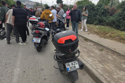 Bursa'da  iki motosiklet çarpıştı: 2 yaralı